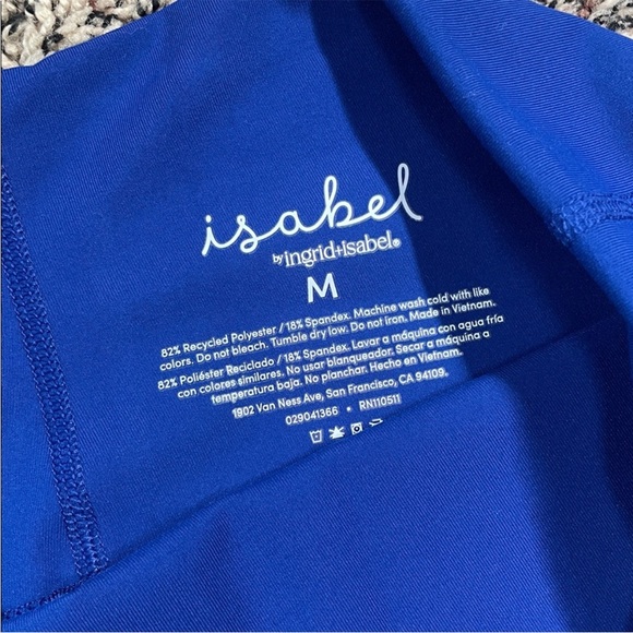 Isabel Maternity Luxe High Rise Royal Blue Active Leggings Size M | NWT - Picture 6 of 7